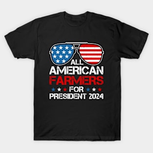 All American Farmers For President 2024 T-Shirt